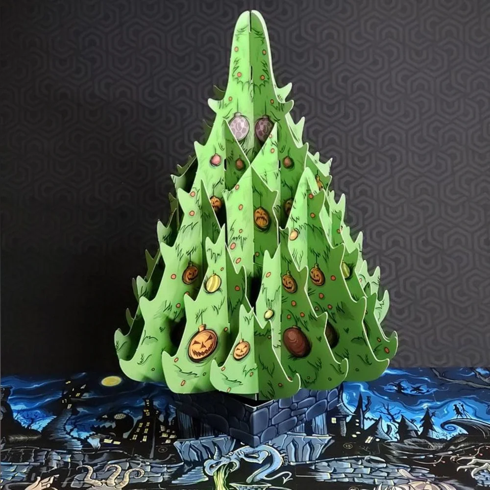 Disney Nightmare Before Christmas Pop-up Advent Calendar Tree Booklet‎